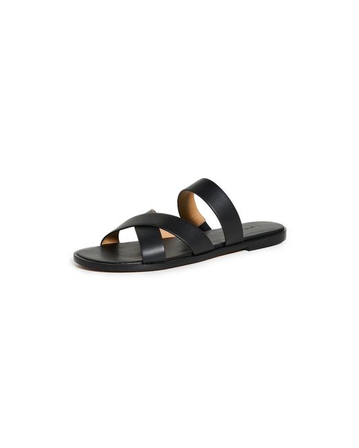 Madewell Black The Mena Slide Sandals