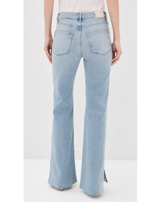 PAIGE Blue Sofia Braided Patch Pocket Jeans
