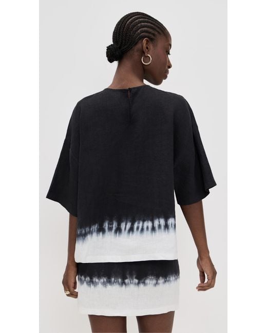 Staud Black Capsule Linen Top