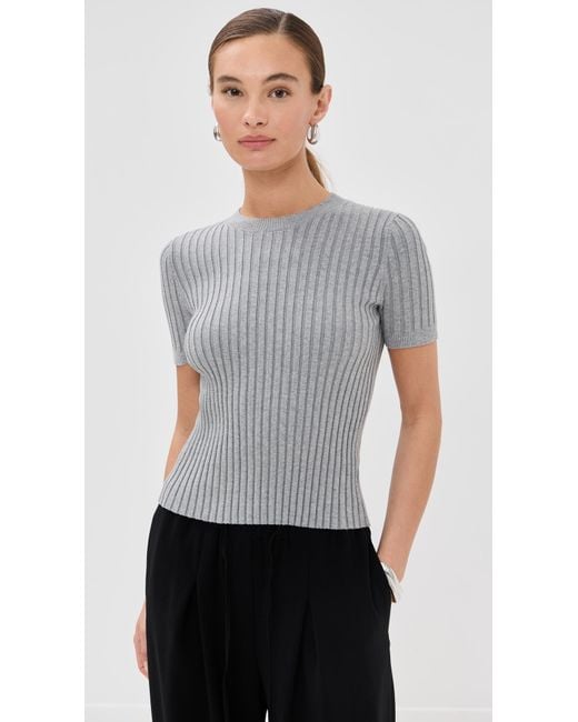Le Bos Gray Ringer Tee