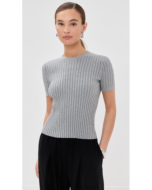Le Bos Gray Ringer Tee
