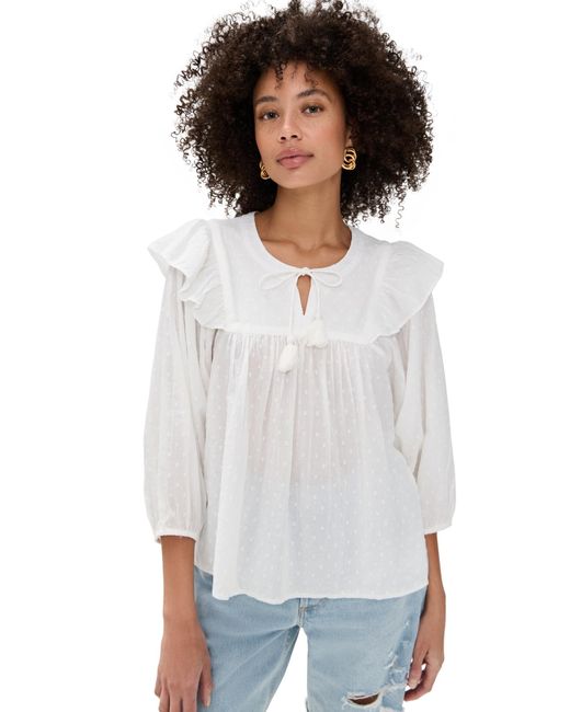 Cleobella White Lina Blouse