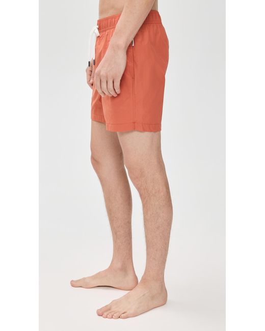 Onia Red Charles Swim Trunks 5 for men
