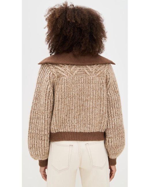 Ba&sh Brown Rabel Cardigan