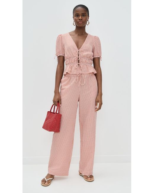 Wayf Pink Nina Pants