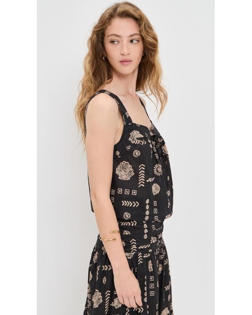Rails Black Blythe Top