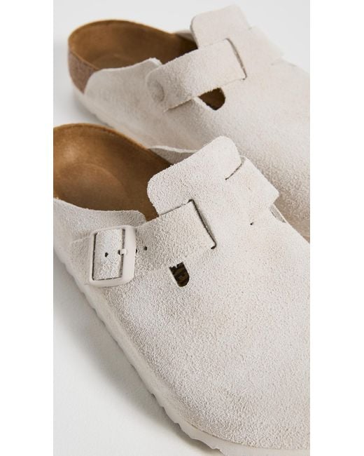 Birkenstock Boston Sandals Antique in White for Men | Lyst