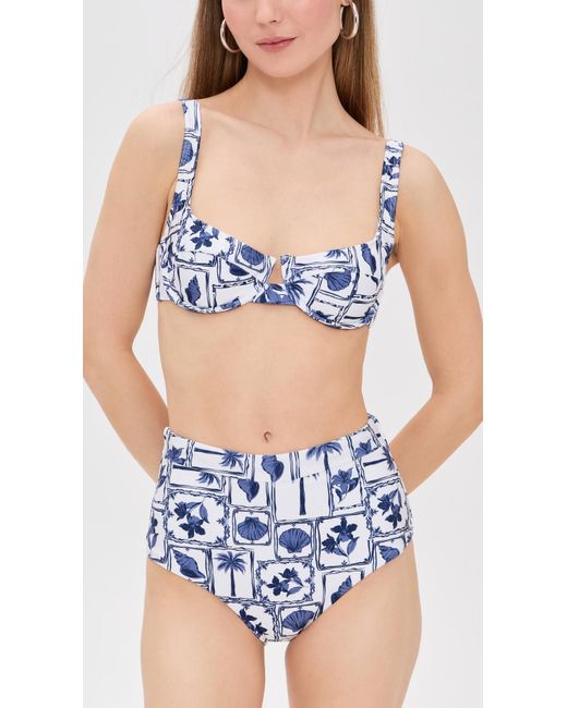 MINKPINK Blue Sylvie Bra Bikini Top