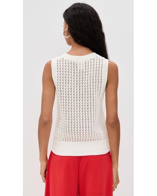 Varley Red Ferns Open Knit Tank