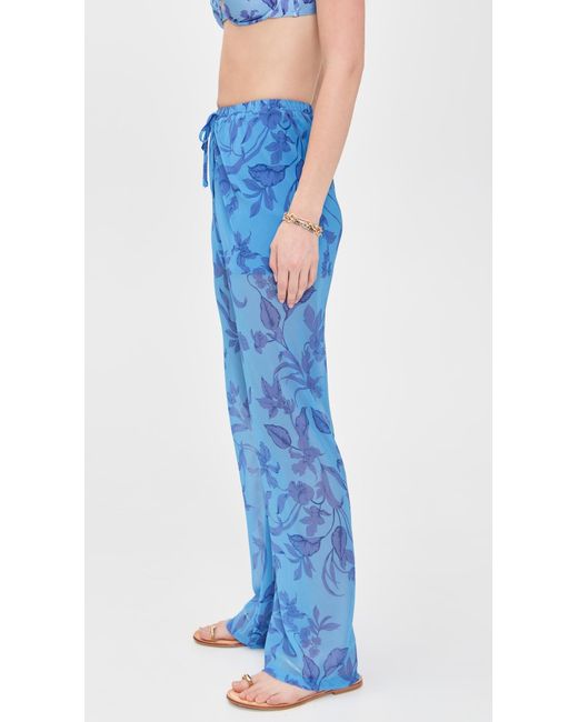 MINKPINK Blue Jeanne Drawstring Pants