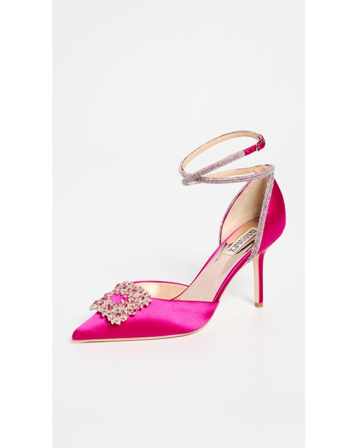 badgley mischka embellished heels