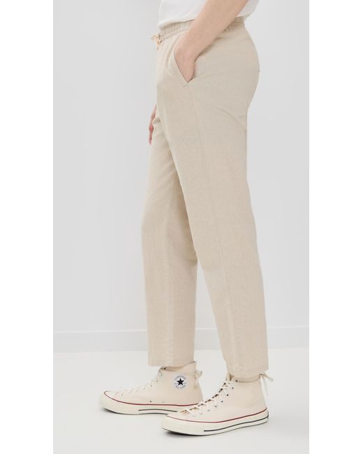 Rhythm Natural Linen Jam Pants for men