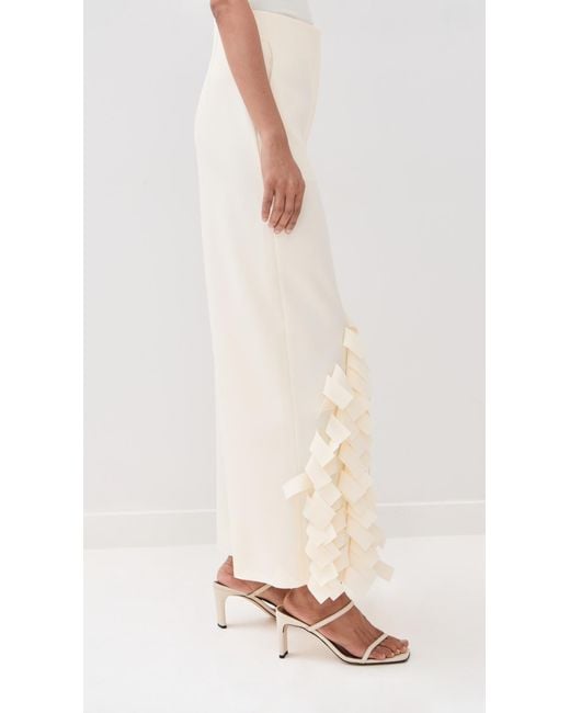 A.W.A.K.E. MODE Natural A. W.A. K.E. Mode Rectangle Fringe Culottes
