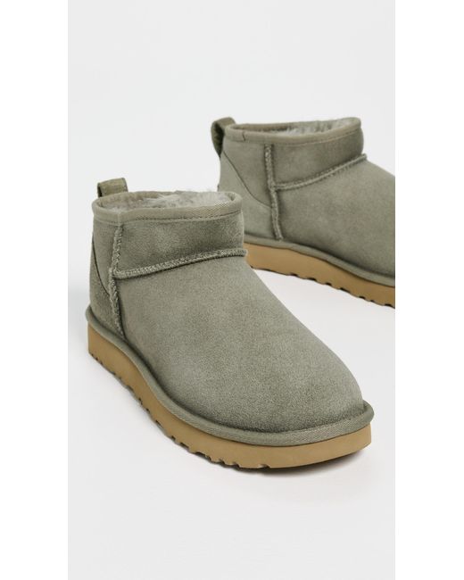 Ugg Green Classic Ultra Mini Boots