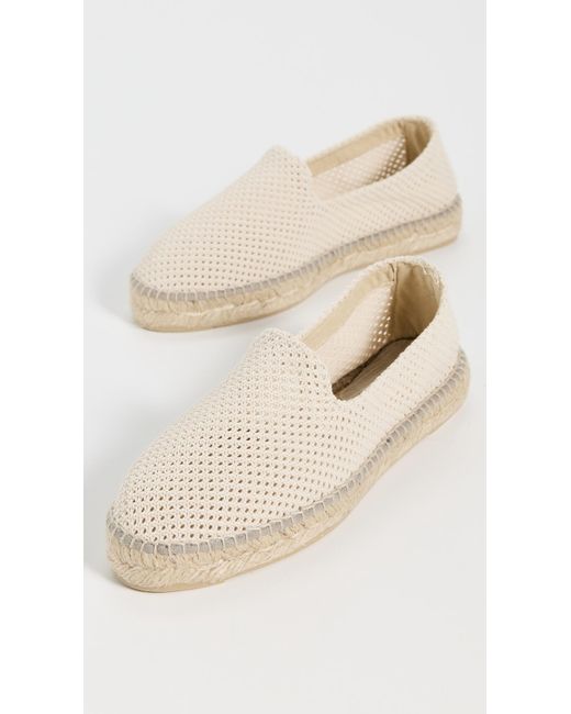 Manebí White Flat Net Espadrilles