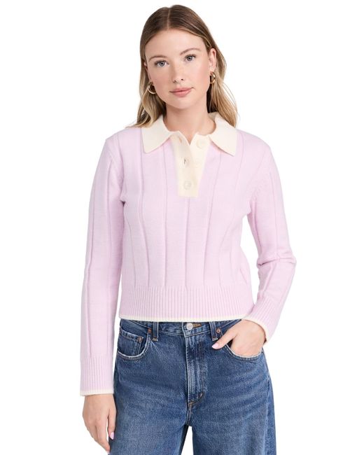 English Factory Multicolor Color Block Polo Knit Top