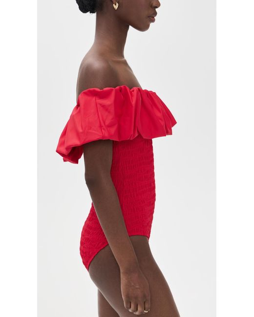 Sea Red Selma Solid One Piece