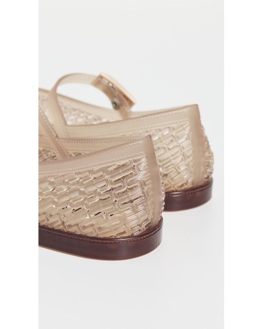 Melissa White Harper Jelly Ballet Flats
