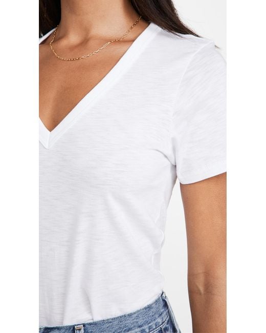 Rag & Bone White The Vee Tee