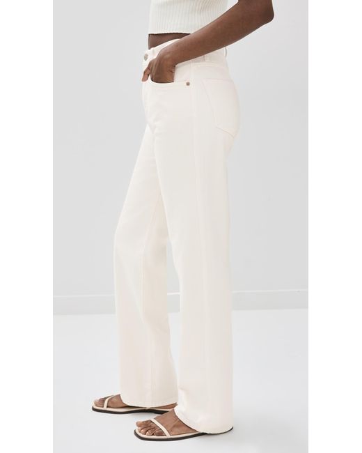 Reformation White Val 90s Straight Jeans