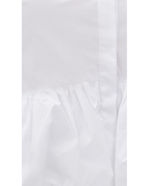 Caroline Constas White Marin Top
