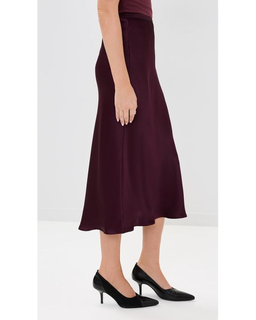 Anine Bing Red Bar Silk Skirt