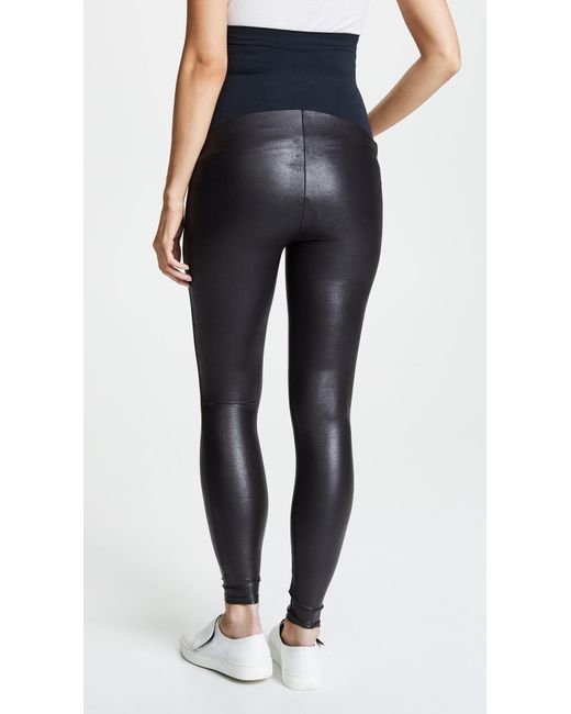 spanx maternity faux leather