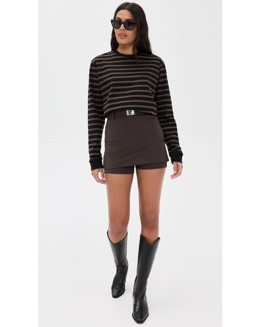 ALIGNE Black Brianna Ponte Skort