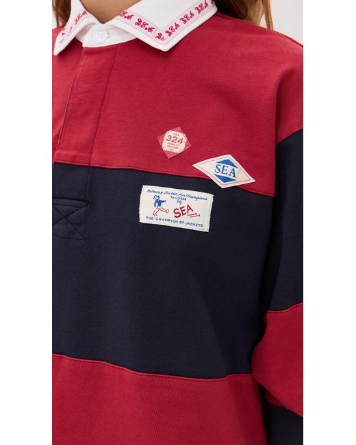 Sea Red Carolyn Workwear Rugby Shirt