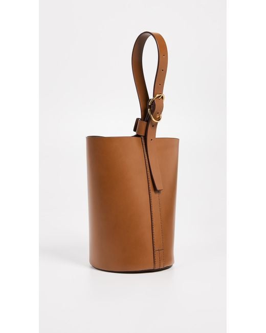 Trademark Brown Small Classic Bucket Bag