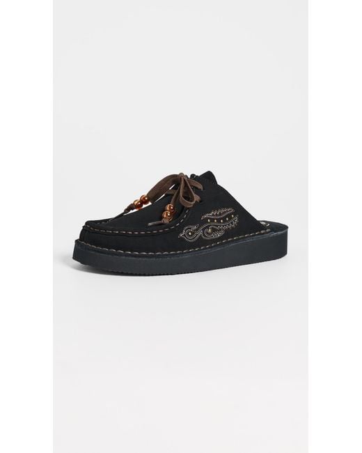 Clarks Black Nomad Mules