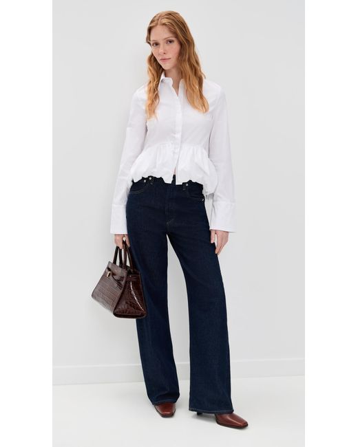 Caroline Constas White Marin Top
