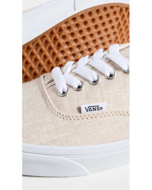 Vans White U Authentic Sneakers 9 for men