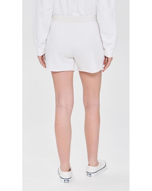 Cotton Citizen White Boston Shorts