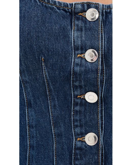 ALIGNE Blue Valentina Denim Top