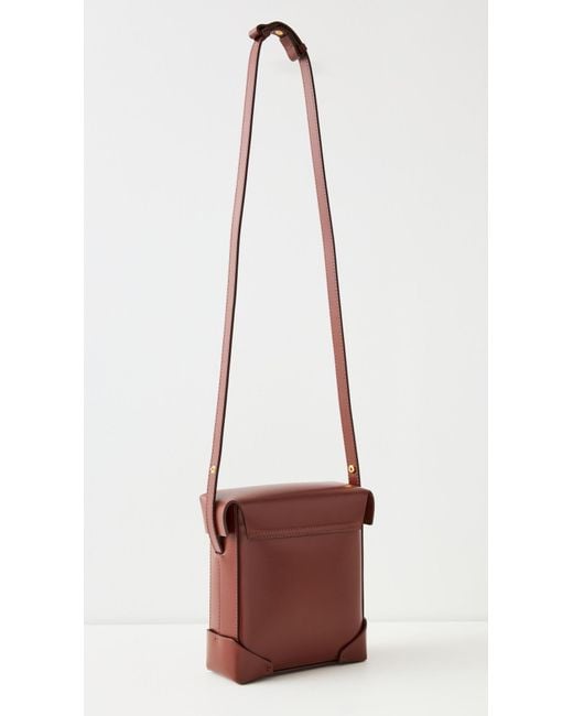 MANU Atelier Brown Mini Pristine Handbag