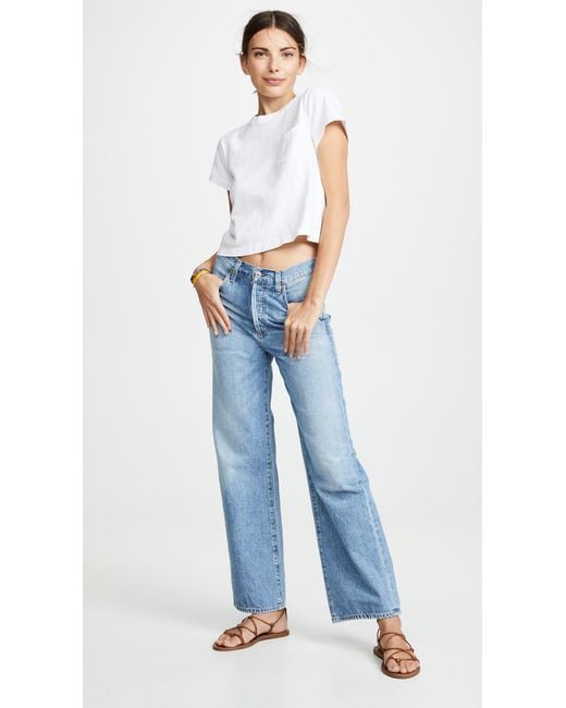 Citizens of Humanity Flavie Trouser Jeans in Blue | Lyst Canada