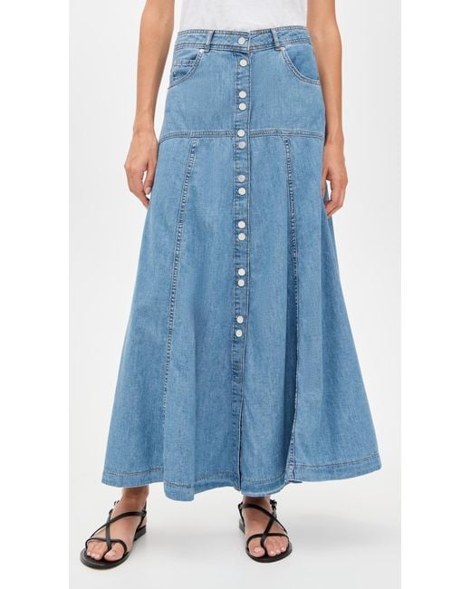 Ba&sh Blue Laddie Skirt