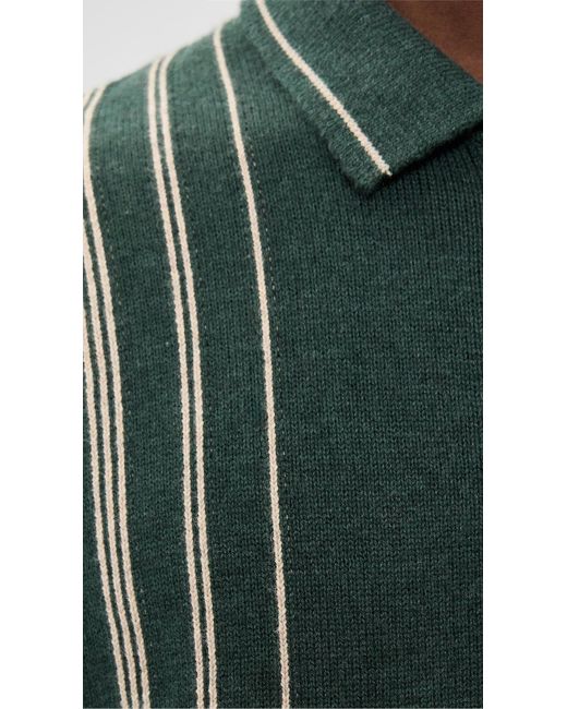 Marine Layer Green Barry Sweater Button Down for men