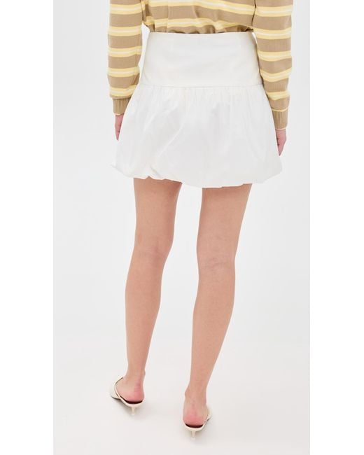 Wayf White Bubble Skirt