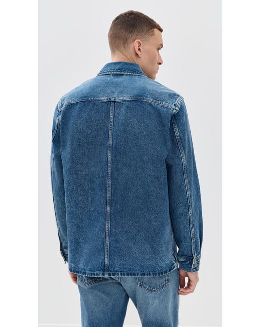 Madewell Blue Denim Shacket for men
