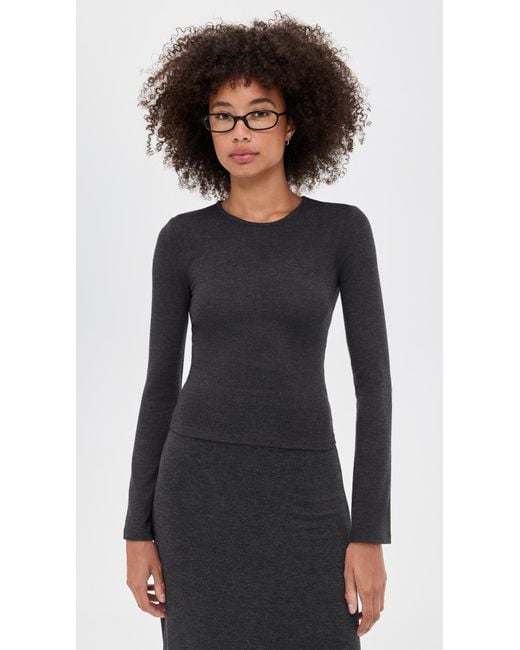 Z Supply Black Demure Top