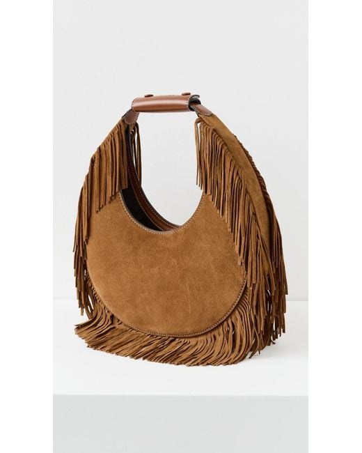 STAUD Moon Tote Bag in Brown | Lyst