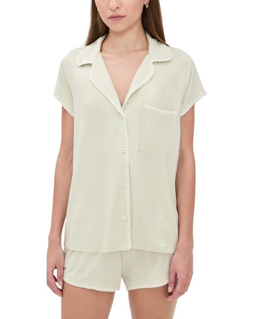 Eberjey Natural Frida Shortie Pajama Set