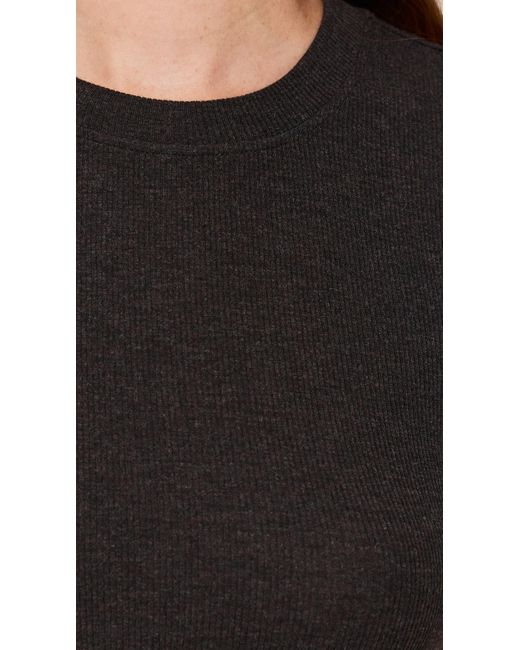 FRAME Black The Rib Baby Tee