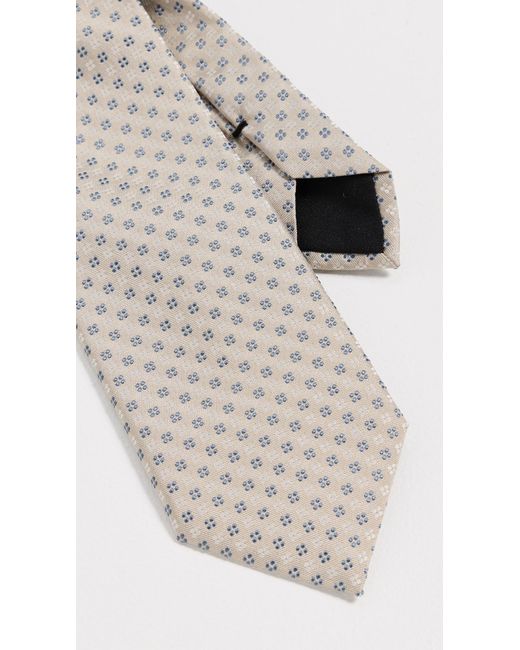 Boss White H Tie for men