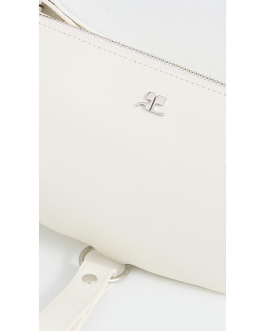 Courreges White Holy Eclipse Leather Bag