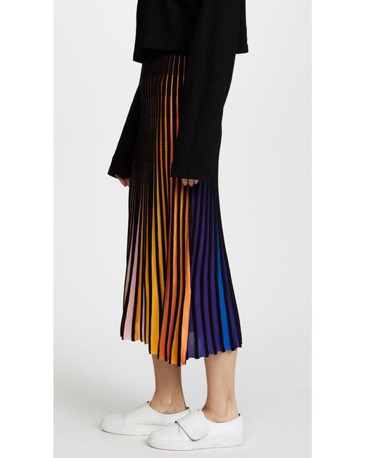 【送料&関税込】Kenzo Solid Fit & Flare Skirt KENZO Midi Flare Skirt | Lyst