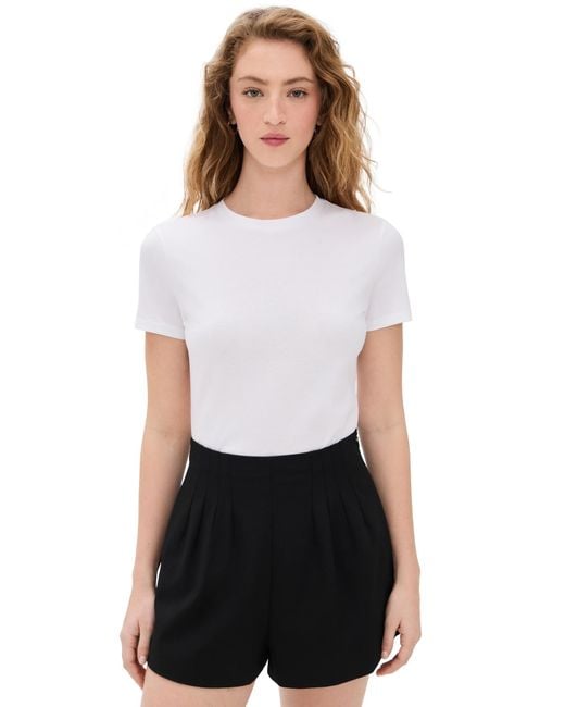 Theory White Tiny Tee