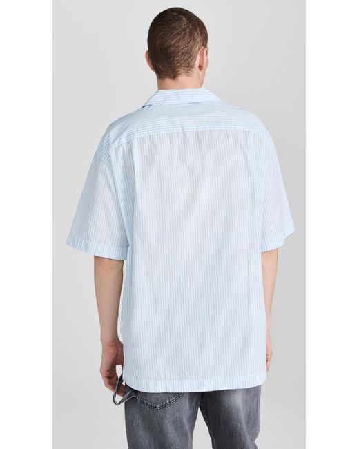 J.W. Anderson White Boxy Fit Short Sleeve Shirt for men